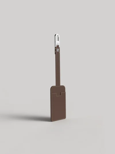 Meid GeoTravel Luggage Tag Brown / Silver