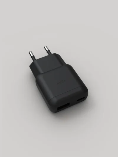 Meid Power Adapter 25W Ultra Thin USB-C USB-A Black