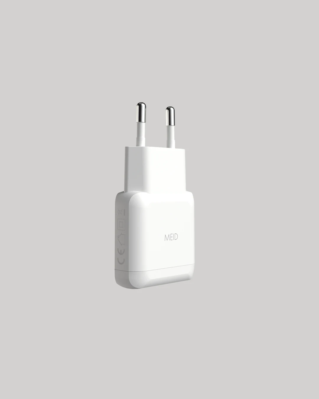 MEID047 Meid Ultra Slim Wallcharger 25W USB-C USB-A White 005