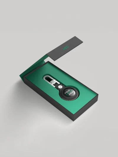 Meid Tracking Finder One Bundle Box with Geotag and Geoeky Keychain